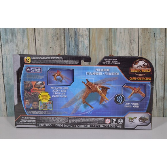 Jurassic World PTERANODON Sound Strike Camp Cretaceous Primal Attack Figure NIB - Picture 2 of 4